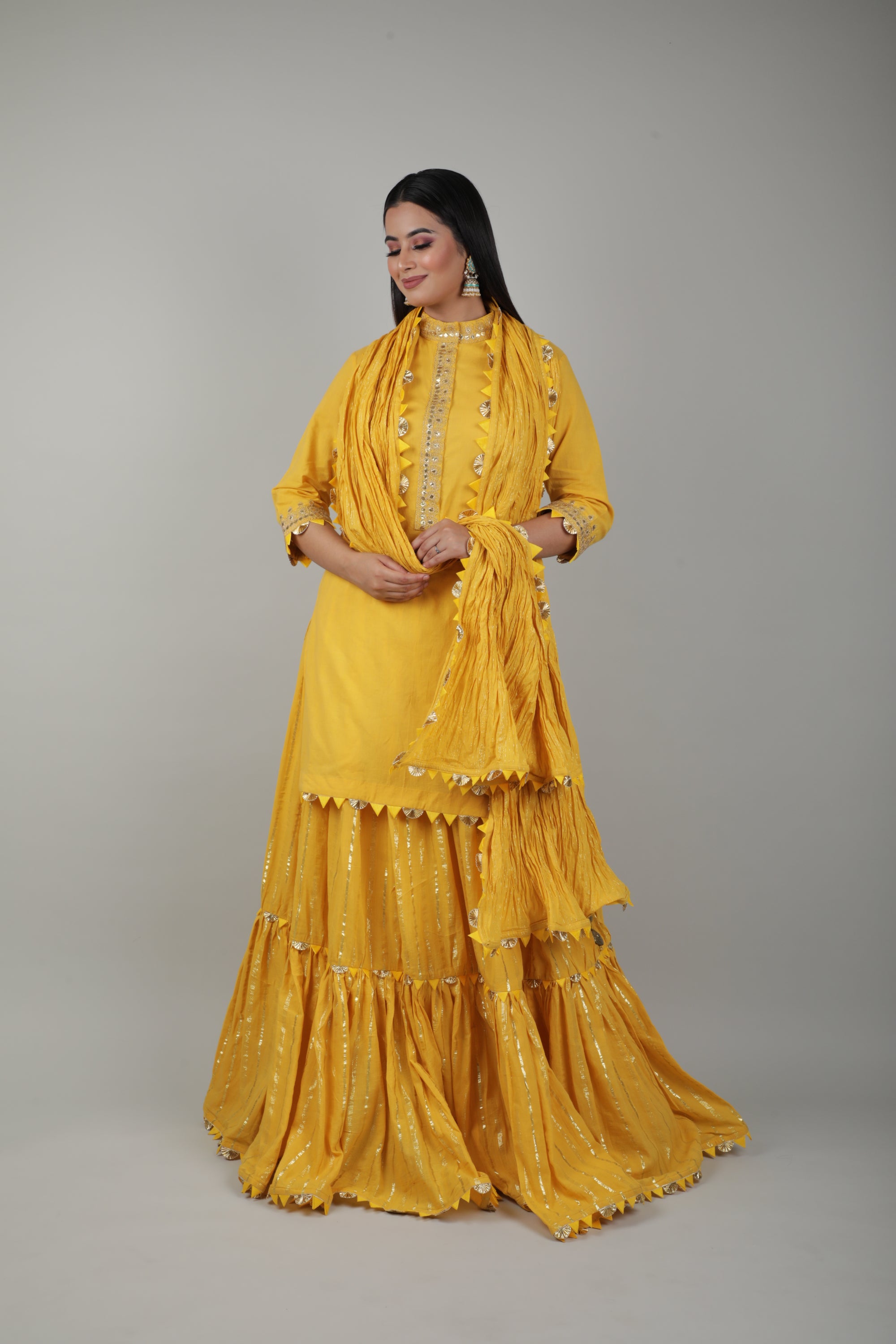 Haldi Embroided Lehenga Set-   AVSR 4