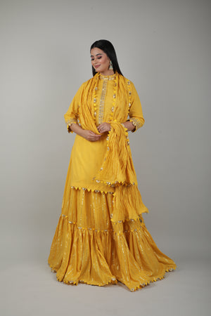 Haldi Embroided Lehenga Set-   AVSR 4