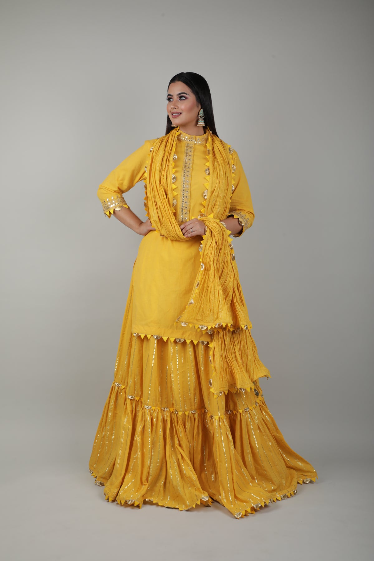 Haldi Embroided Lehenga Set-   AVSR 4