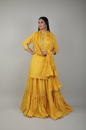 Haldi Embroided Lehenga Set-   AVSR 4