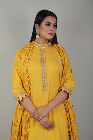Haldi Embroided Lehenga Set-   AVSR 4