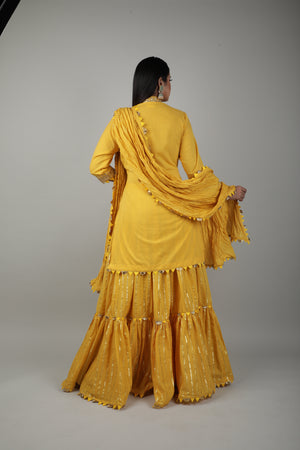 Haldi Embroided Lehenga Set-   AVSR 4