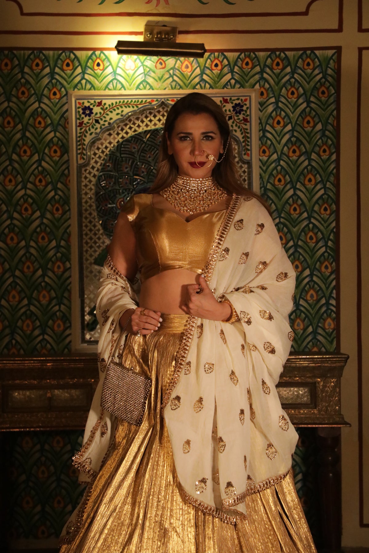 Gold Lehenga Set-   AVSR 12(A)