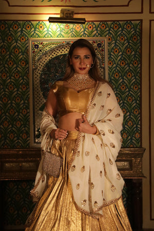 Gold Lehenga Set-   AVSR 12(A)