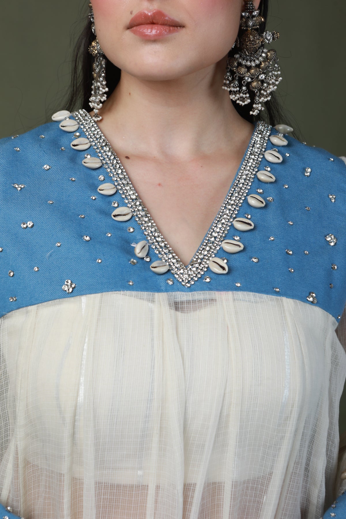 DEVI DRAPE SWAROSKEY SUIT -   DD 37