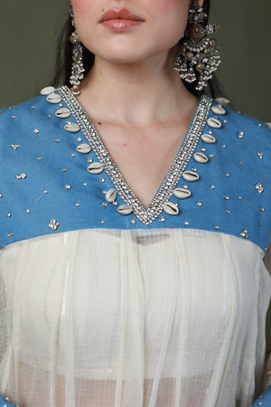 DEVI DRAPE SWAROSKEY SUIT -   DD 37