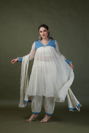 DEVI DRAPE SWAROSKEY SUIT -   DD 37