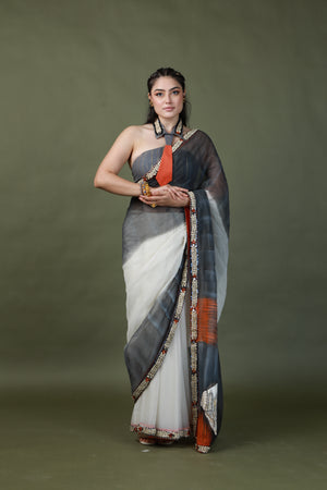 devi drape hand painted saree set -   DD 80